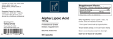 Alpha Lipoic Acid 100mg Capsule